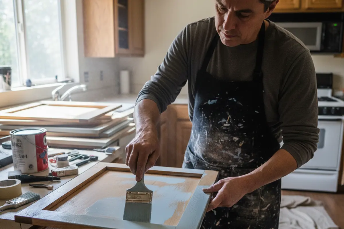 Peindre les meubles de cuisine : guide étape par étape pour un résultat durable à petit prix