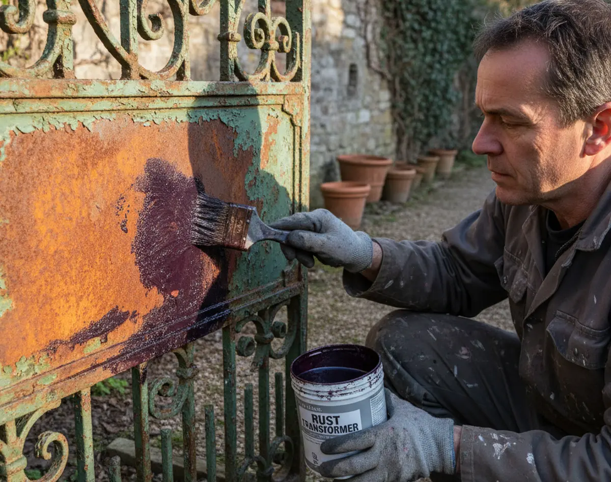 Convertisseur de rouille en rénovation métallique