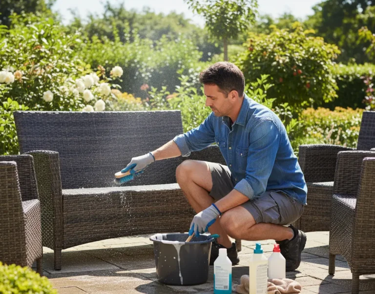 Entretien salon de jardin en résine tressée : astuces pour le garder comme neuf