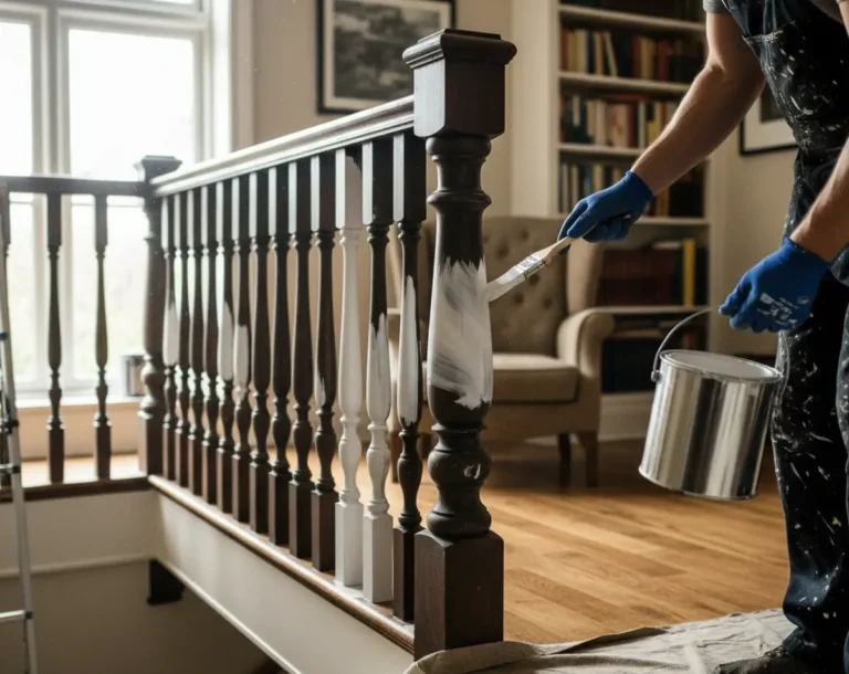 Peindre une rampe d&rsquo;escalier en bois : tutoriel complet et astuces durables