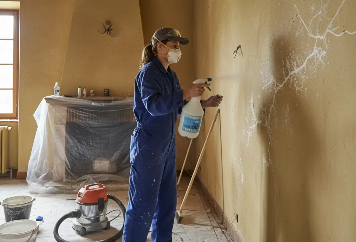 Comment éliminer le salpêtre sur un mur intérieur