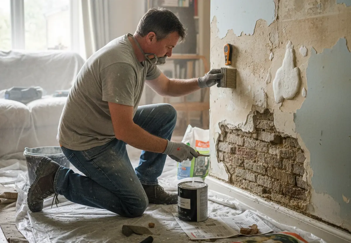 Comment traiter les remontées capillaires dans un mur intérieur